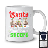 Personalized Dear Santa Just Bring Sheeps; Lovely Christmas Custom Name Farm Farmer T-Shirt