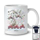 Personalized Dirt Bike On Christmas Tree; Amusing X-mas Lights Custom Name Dirt Bike Biker T-Shirt