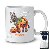 Personalized Donkey Pumpkin Cosplay; Humorous Halloween Custom Name Donkey; Farm Animal T-Shirt