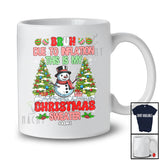 Personalized Due to Inflation Christmas Sweater; Lovely Custom Name Snowman; Women Family T-Shirt