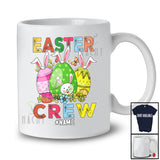 Personalized Easter Crew; Adorable Easter Day Three Bunny Eggs; Custom Name Family T-Shirt