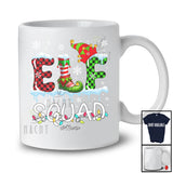 Personalized Elf Squad; Fantastic Christmas Lights Plaid Elf Snow; Custom Name Family T-Shirt