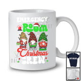 Personalized Emergency Room Christmas Crew; Lovely Custom Name Three Gnomes; Nurse T-Shirt