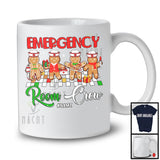 Personalized Emergency Room Crew; Amusing Christmas Four Gingerbreads; Custom Name Nurse T-Shirt