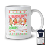 Personalized Emergency Room Crew; Amusing Christmas Sweater Gingerbreads; Custom Name Nurse T-Shirt