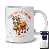 Personalized Farm Animal Squad; Lovely Halloween Custom Name Cow Pumpkin Cosplay; Farm T-Shirt