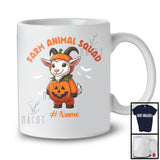 Personalized Farm Animal Squad; Lovely Halloween Custom Name Goat Pumpkin Cosplay; Farm T-Shirt