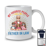 Personalized Favorite People Call Me Father in law, Lovely Father's Day 3 Son Daughter Custom Name T-Shirt