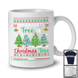 Personalized Favorite Tree Is Christmas Tree; Joyful X-mas Sweater; Custom Name Family Friends T-Shirt