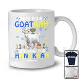 Personalized Feed Your Goatkah Time For Hanukkah; Adorable Custom Name Goat; Farm Farmer T-Shirt