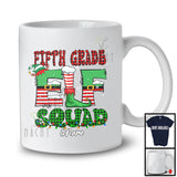 Personalized Fifth Grade Elf Squad; Amazing Christmas Custom Name Elf; Students Teacher T-Shirt