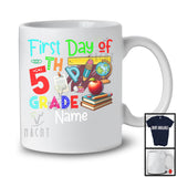 Personalized First Day Of 5th Grade, Colorful Summer First Day Of School Things Books, Students T-Shirt