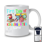 Personalized First Day Of Kindergarten, Colorful Summer First Day Of School Things Books, Students T-Shirt