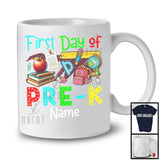 Personalized First Day Of Pre-K Colorful Summer First Day Of School Things Books, Students T-Shirt