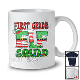 Personalized First Grade Elf Squad; Amazing Christmas Custom Name Elf; Students Teacher T-Shirt