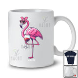 Personalized Flamingo Drinking Wine; Adorable Flamingo With Sunglasses; Custom Name Drunker T-Shirt