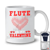 Personalized Flute Is My Valentine; Amusing Hearts Flute; Custom Name Flutist Musical Instruments T-Shirt