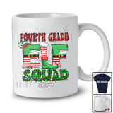 Personalized Fourth Grade Elf Squad; Amazing Christmas Custom Name Elf; Students Teacher T-Shirt