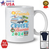 Personalized Friends Cruise Hawaii 2024, Joyful Summer Vacation Custom Name, Cruise Ship Group T-Shirt