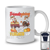 Personalized Get Flocked Up Friendsgiving Squad; Awesome Thanksgiving Turkey Running; Runner Group T-Shirt