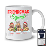 Personalized Friendsmas Squad; Awesome Christmas Lights Custom Name Three Shar Pei T-Shirt