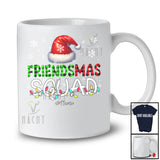 Personalized Friendsmas Squad; Fantastic Christmas Lights Plaid Santa; Custom Name Friends T-Shirt