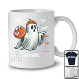 Personalized Ghost Playing Disc Golf, Horror Halloween Custom Name Disc Golf Player Team T-Shirt