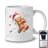 Personalized Gingerbread Playing Golf; Joyful Christmas Custom Name Sport Player; Baker T-Shirt