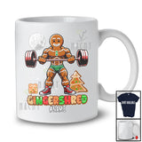 Personalized Gingershred; Joyful Christmas Gingerbread Weightlifting; Custom Name Workout T-Shirt