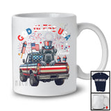 Personalized God Bless USA, Lovely 4th Of July Custom Name Cane Corso On Pickup Truck, Patriotic T-Shirt