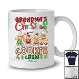 Personalized Grandma's Christmas Cookie Crew; Fantastic Plaid Gingerbread; Custom Name Family Baking T-Shirt