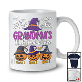 Personalized Grandma's Little Pumpkins; Scary Halloween Custom Name Witch; Family Group T-Shirt