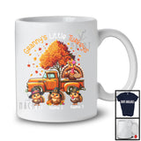 Personalized Granny's Little Turkeys; Lovely Thanksgiving Fall Tree Pickup Truck; Family T-Shirt