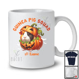 Personalized Guinea Pig Squad; Lovely Halloween Custom Name Guinea Pig Pumpkin Cosplay T-Shirt