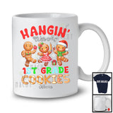 Personalized Hangin' 1st Grade Cookies; Fantastic Christmas Custom Name 3 Gingerbreads; Teacher T-Shirt