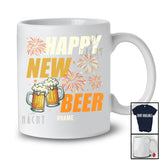 Personalized Happy New Beer; Cheerful New Year Beer Drinking; Custom Name Drunker T-Shirt