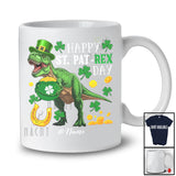 Personalized Happy St. PaT-Rex Day; Lovely St. Patrick's Day Custom Name T-Rex; Shamrocks T-Shirt