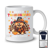 Personalized Happy Thanksgiving; Amazing Custom Name Turkey Chow Chow; Fall Leaves T-Shirt