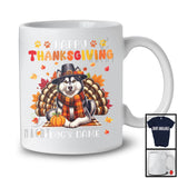 Personalized Happy Thanksgiving; Amazing Custom Name Turkey Husky; Fall Leaves T-Shirt