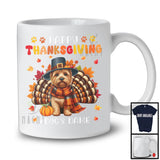 Personalized Happy Thanksgiving; Amazing Custom Name Turkey Norwich Terrier; Fall Leaves T-Shirt