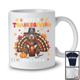 Personalized Happy Thanksgiving; Amazing Custom Name Turkey Pit Bull; Fall Leaves T-Shirt