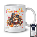 Personalized Happy Thanksgiving; Amazing Custom Name Turkey Sheltie; Fall Leaves T-Shirt