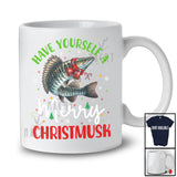 Personalized Have Yourself A Merry Chistmusk; Amazing Custom Name Muskellunge; Fishing T-Shirt