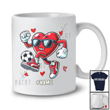 Personalized Heart Playing Soccer; Joyful Valentine Hearts Sunglasses; Custom Name Player T-Shirt