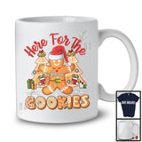 Personalized Here For The Cookies; Amazing Christmas Custom Name Santa Gingerbread; Baker T-Shirt