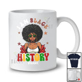 Personalized I Am Black History; Joyful Black History Month Custom Name Women Afro; African T-Shirt