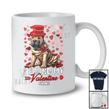 Personalized I Found My Valentine; Lovely Shar Pei Holding Rose Hearts; Custom Name Couple T-Shirt