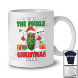 Personalized I Found The Pickle Christmas; Amusing Custom Name Adult Couple; Santa Pickle T-Shirt