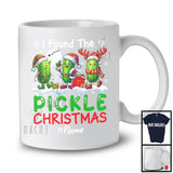 Personalized I Found The Pickle Christmas; Humorous X-mas Custom Name Three Pickles T-Shirt