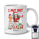 Personalized I Put Out For Santa; Lovely Christmas Custom Name Santa Girl; Plaid Family T-Shirt